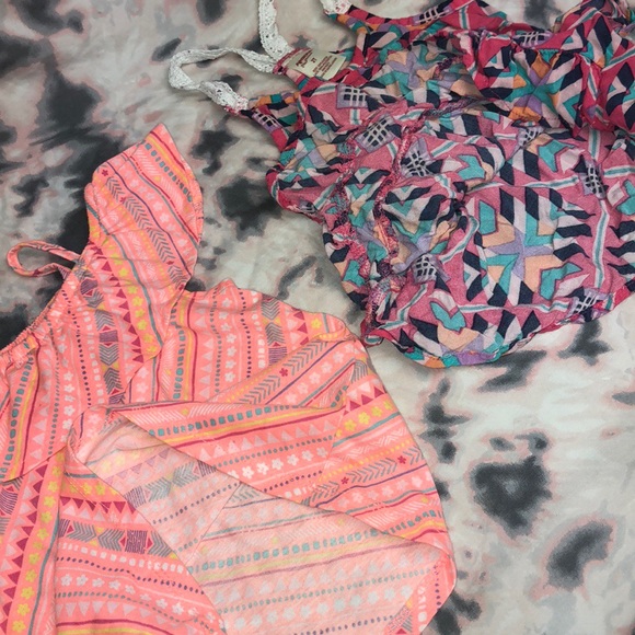 2 Girls Tank Tops Size 2T Aztec - Picture 5 of 7